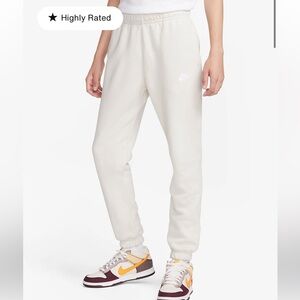 Nike Club Fleece Sweatpants in Heathered Light Bone